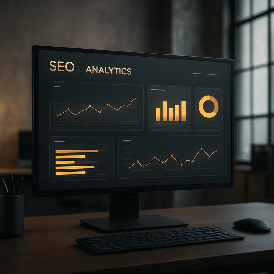 Tableau de bord de suivi SEO et analytics